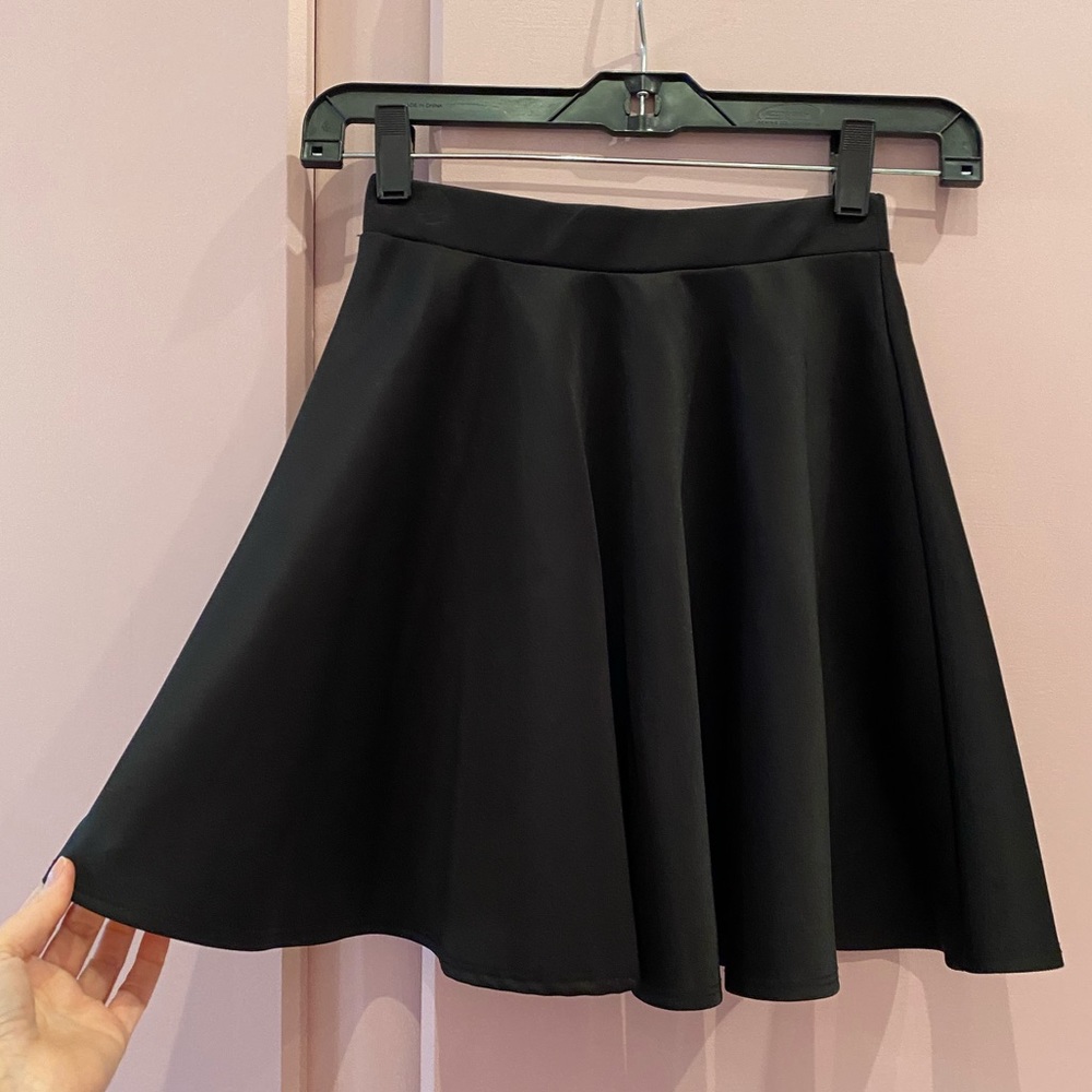 Black Frenchi Skater Skirt XS New With Tags Mini Fun Flounce Circle Nordstrom